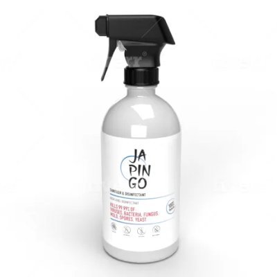 Natural water based non toxic disinfectant and sanitizer for everyday use.