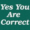 yesurcorrect's profile picture. Tweet;