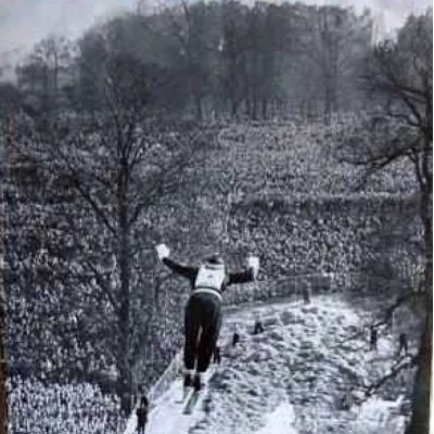 The charm of Hampstead, the joy of skiing, and the spirit of those crazy cats from Norway who brought ski-jumping to 100,000 people on Hampstead Heath in 1950