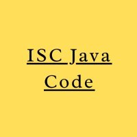 ISCJavaCode(@IscCode) 's Twitter Profile Photo