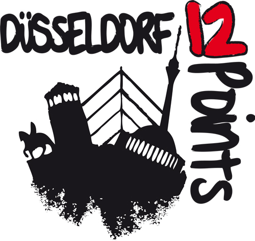Get your Düsseldorf 12 Points shirt now. That's your shirt for the Song Contest, for Düsseldorf and for good party...