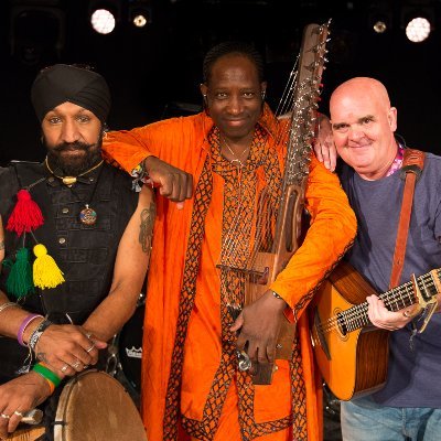 European and African based collective featuring Simon Emmerson, N’faly Kouyaté and Johnny Kalsi plus a host of other outstanding musicians from around the world