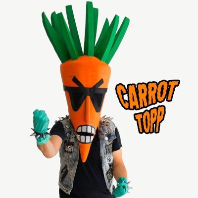 Genetically modified vegetable man and lead singer of Radioactive Chicken Heads @chickenheads