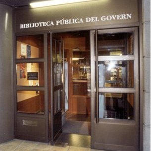 Biblioteca Pública del Govern d'Andorra
C/. Prat de la Creu, Ed. Prada Casadet, baixos. AD500 ANDORRA LA VELLA
Tel.: 82 87 50
http://www.catalegbiblioteques.