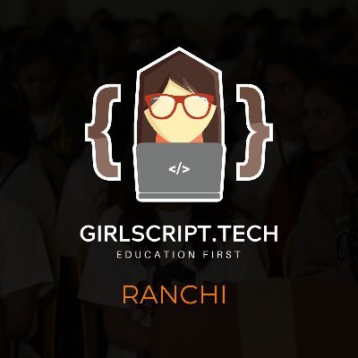 @Girlscript1 RANCHI Chapter Official account | #educationfirst | 50% women & LGBTQ
Visit https://t.co/DM0Kb68UPZ
For any queries contact Chapter Lead @AnkitaxPriya