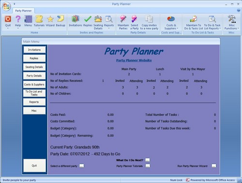 partysoftware's profile picture. The most comprehensive software to organise your Wedding, Party or Event.
TAKE THE STRESS OUT OF ORGANISING YOUR PARTY.