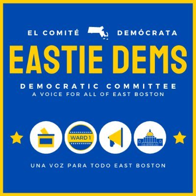 BostonWard1Dems's profile picture. Meetings second Wednesday of every month at 6pm // Tenemos una reunión el segundo miércoles de cada mes a las 6:00 p.m.