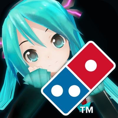 Domino's app featuring Hatsune Miku