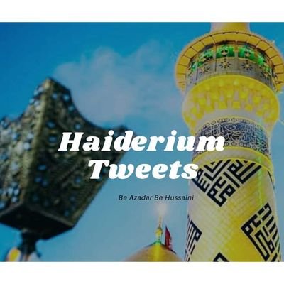 Haiderium Tweets