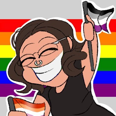 Nonbinary || They/Them || Queer || 27 || College Grad || Disabled (hEDS and co, anxiety, cPTSD) || Pfp by @jordan_artz