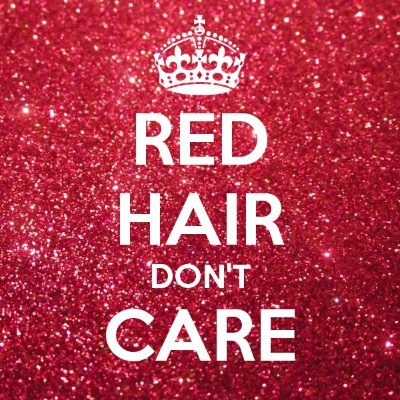 Red hair dont care