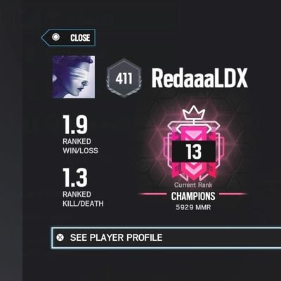 Competitive player of Rainbow Six Siege
•23 y/o 🇮🇹
•YT RedaLDX 
•Twitch RedaLDX
•Intagram Reda.ludix 
•Diamond Since Op Health
•Multiple Go4 winner