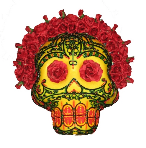 truesugarskulls's profile picture. Sugar Skull Art keeps with the true Hispanic tradition of sugar skulls.  The medium for this art is sugar along with embellishments of silk flowers and stones.