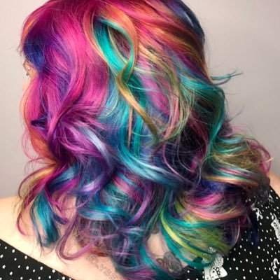 Yes, that really is my hair in my profile pic. 🌈