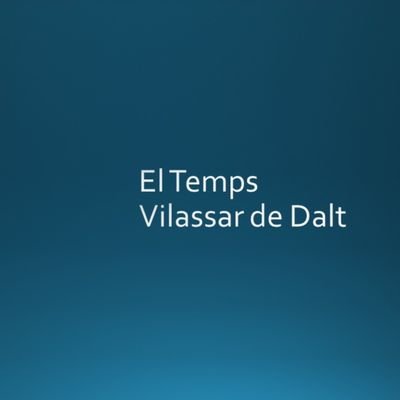 Dades meteorològiques i previsió del temps per a Vilassar de Dalt i el Baix Maresme. @MartinsJoan