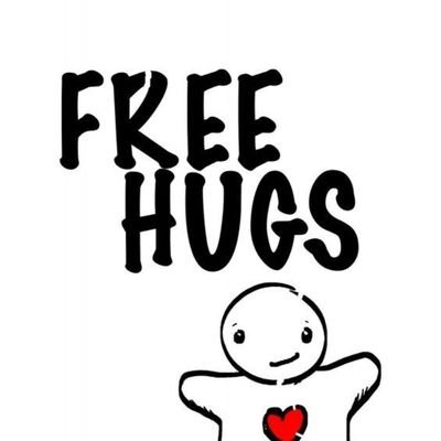 dm us “free hugs for @....” and we’ll tweet it out for you guys! 💓