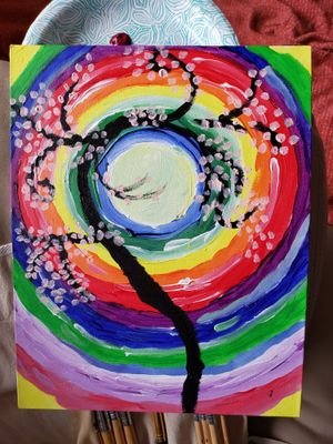 Owner:Rainbow Aphrodite Worldwide,Artwork.Artist:🎨 Catherine A Herbert Life is art, I see the 🌎 as  my canvas,   £ov€  is the Answer 🖌️ 🕉️💚👌💨