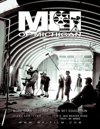 MPI- Celebrating 13 years of On-Set Education. A school created by filmmakers - For filmmakers. Michigan's Oldest, Most Reputable 1 year Film Trade School.