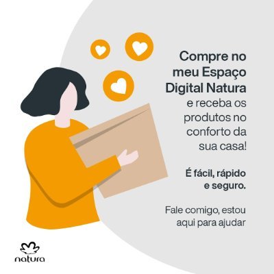Compre NATURA na minha franquia 💻e receba em casa! Pague em 6X no💳.
Um jeito fácil e seguro de comprar entregamos em todo BRASIL.
site👇