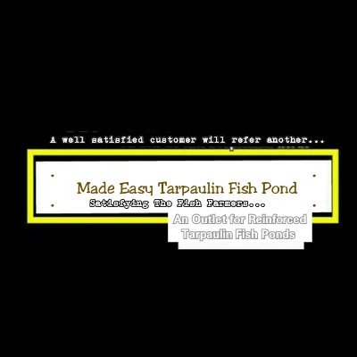 An outlet that sells Mobile Tarpaulin Pond... While we sell tarpaulin fish pond, we also train on fish farming, as well as sharing of fish farming updates...