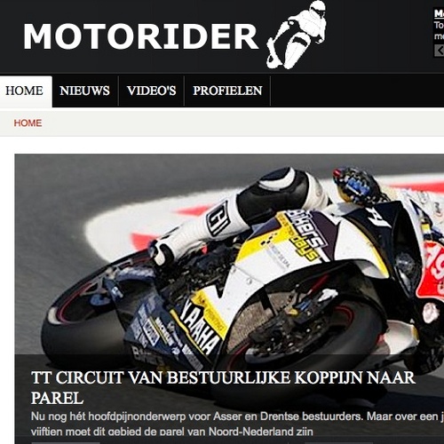 MotoRider - Het Online MotorMagazine
MotoRider@Facebook http://t.co/6HpSzQvK