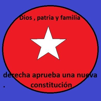 ojos41263161's profile picture. soy de derecha , una derecha democrática y moderna por eso apruebo una nueva constitucion para chile , patriota , dios patria y familia