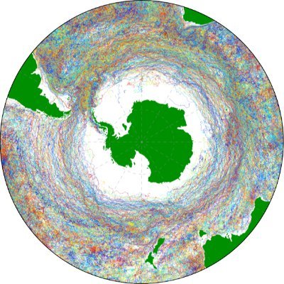 A group of researchers at Utrecht University (Netherlands) using the OceanParcels particle tracking framework to follow plastic and anything else in the ocean!