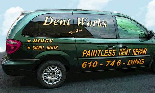 DentWorksByRon's profile picture. We are a mobile paintless dent repair (PDR) unit servicing the Lehigh Valley area, including Nazareth, Bethlehem, Easton, and Allentown. We are BBB Accredited.