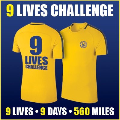 9 Lives Challenge. 9 Lives. 9 Days. 560 Miles. Profile
