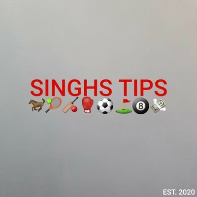 Welcome to Singhs Tips💸
I will be mainly posting football and horse tips and occasionally other sports on a daily basis.🗞💯
message me for more info📥