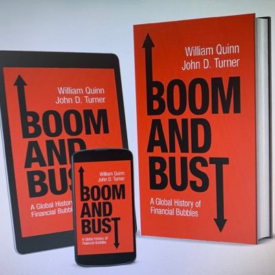 Boom and Bust: A Global History of Financial Bubbles by @wquinn05 and @profjohnturner. ‘Essential reading’ - @FT ‘An instant classic’ - @TheTLS