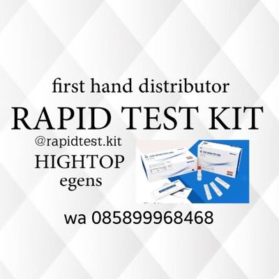 jual rapid test kit covid-19 sars merek hightop dan egens

ig: link down below