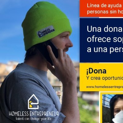 HEhelpline's profile picture. 📞 Llámanos al +34 697 877 089 💬 si estás en situación #sinhogar o conoces a alguien en situación sin hogar que necesita ayuda 🤳 #HomelessHelpline