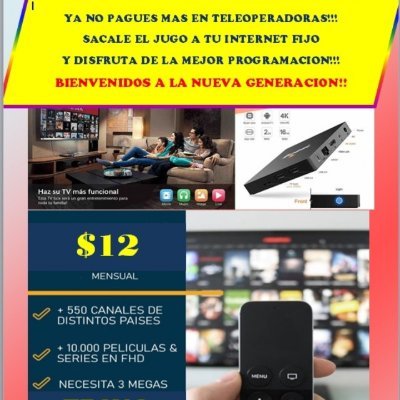 !!!SOLICITALO YA!!
1200 canales a un Costo MÓDICO