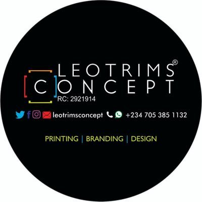 leotrims concept. Home of
Brilliant !deas, great des!gns, un!que brands! one - stop brand creative company
For more Info or Quotation
☎07053851132