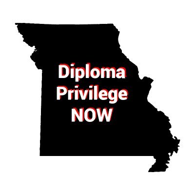 Recent law grads advocating for MO #diplomaprivilege. In-person bar exam scheduled for July 28-29.