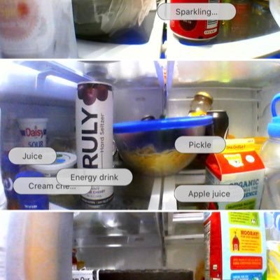 Just pictures of my fridge and suggested recipes based on the “smart” camera inside