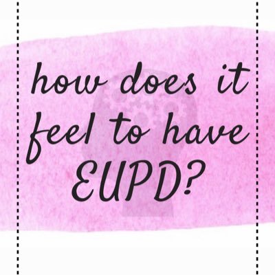 EUPDDisorder's profile picture. Hello and welcome to my page about EUPD. EUPD stands for Emotionally Unstable Personality Disorder. I have been diagnosed with this.