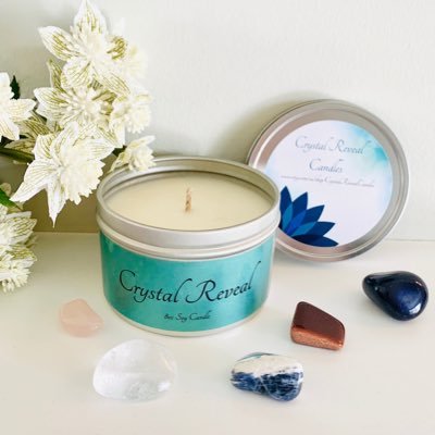 Crystal Reveal Candles are beautifully scented, and reveal a hidden moon charged healing Crystal inside. They make lovely gifts! I Retweet and Follow back!😃