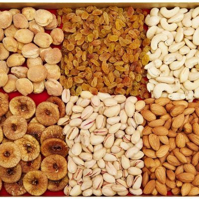 Dry fruits are a great source of proteins, vitamins, minerals,
