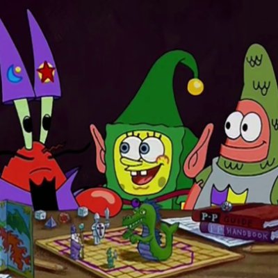 Art thou feeling it now, Mr Krabs?