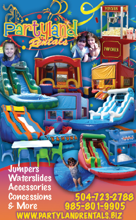 Call us to rent your waterslide, jumper, or bounce house for your next event! 985-801-9905 We provide safe, memorable, fun for all of your party needs!