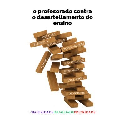 Profesorado en contra do desartellamento do ensino
#seguridadeigualdadeprioridade 💪🏻📚🚸⚠️
Tamén en Instagram @profesoradoenpe e Facebook