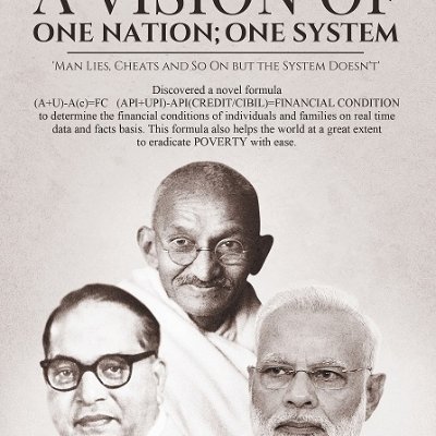 OneNationOneSy1's profile picture. 'A Voice Of 130+ crore people of the nation'
        "A Vision Of ONE NATION; ONE SYSTEM"
   'Man Lies, Cheats and so but the system doesn't'