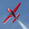 Justyn Gorman specialises in aerobatic displays for airshows and special events in the Extra 300L and Vans RV4.