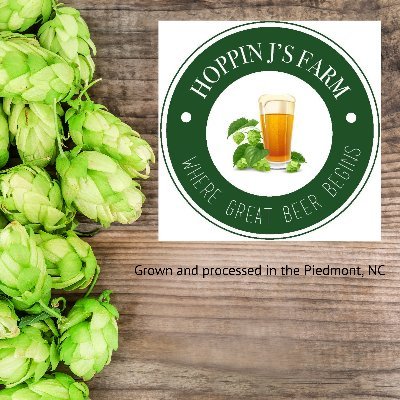 We are a 5 acre hops farm in the Piedmont NC. We grow 5 different varieties and supply the Triad region of NC as well as Charlotte, Statesville, Lexington etc