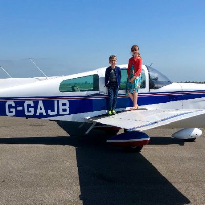 Having fun flying with Mum and Dad