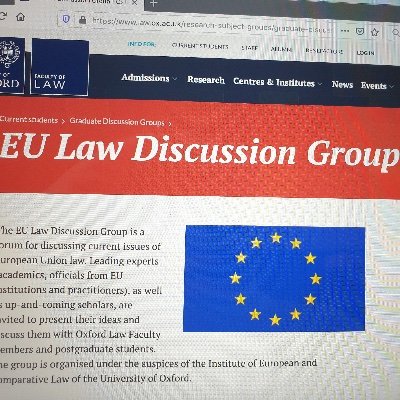 Promoting the discussion of timely and cutting-edge research on all aspects of EU Law. 

Page managed by @DavidGarciandia and @EkatiAntoniou.