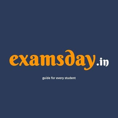 examsday_in's profile picture. ExamsDay is the Platform, where you find educational stuff for all the students who are preparing for competitive exams.