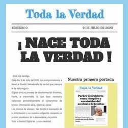 Periódico Digital comprometido con la verdad, la objetividad, el pluralismo, la democracia y la justicia.
Salvadoreños 100%